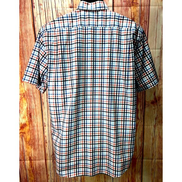 L.L. Bean Men's Plaid Traditional-Fit Short Sleeve Shirt Large - Picture 2 of 5